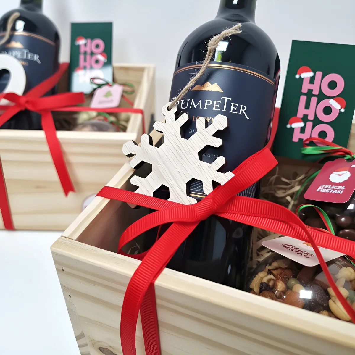 regalo navideño con vino empresarial 1